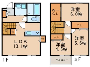 ロータス香住ヶ丘の物件間取画像